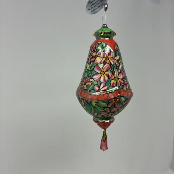 Bradford Editions Era of Louis Tiffany Heirloom Porcelain Ornaments #11 set of 3 - Picture 4 of 8